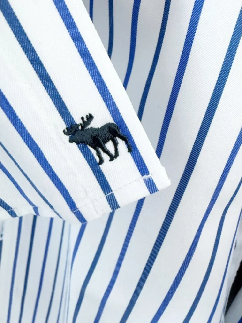 EZRA FITCH MENS S STRIPE LONG SLEEVE BUTTON FRONT DRESS SHIRT - Picture 7 of 12